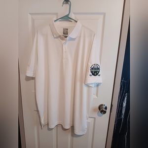 Callaway Opti-Dri Blue and White Striped Golf Polo XL Charity Golf Shirt.